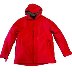 Silversea Expedition 3 In 1 Parka Unisex XL Red Full Zip WITH LINER JACKET